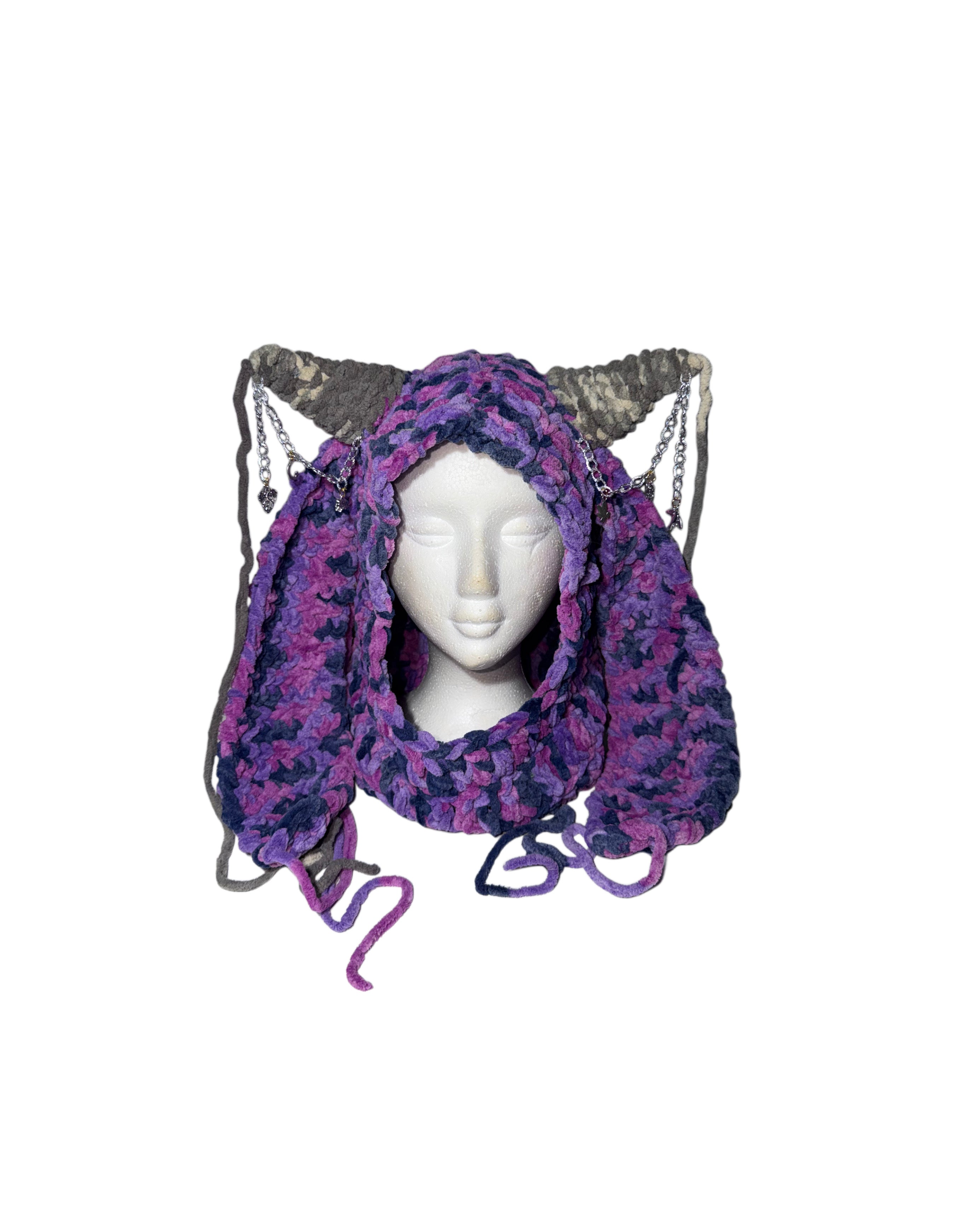 Purple Nurple Bunni Monster Hoodlet
