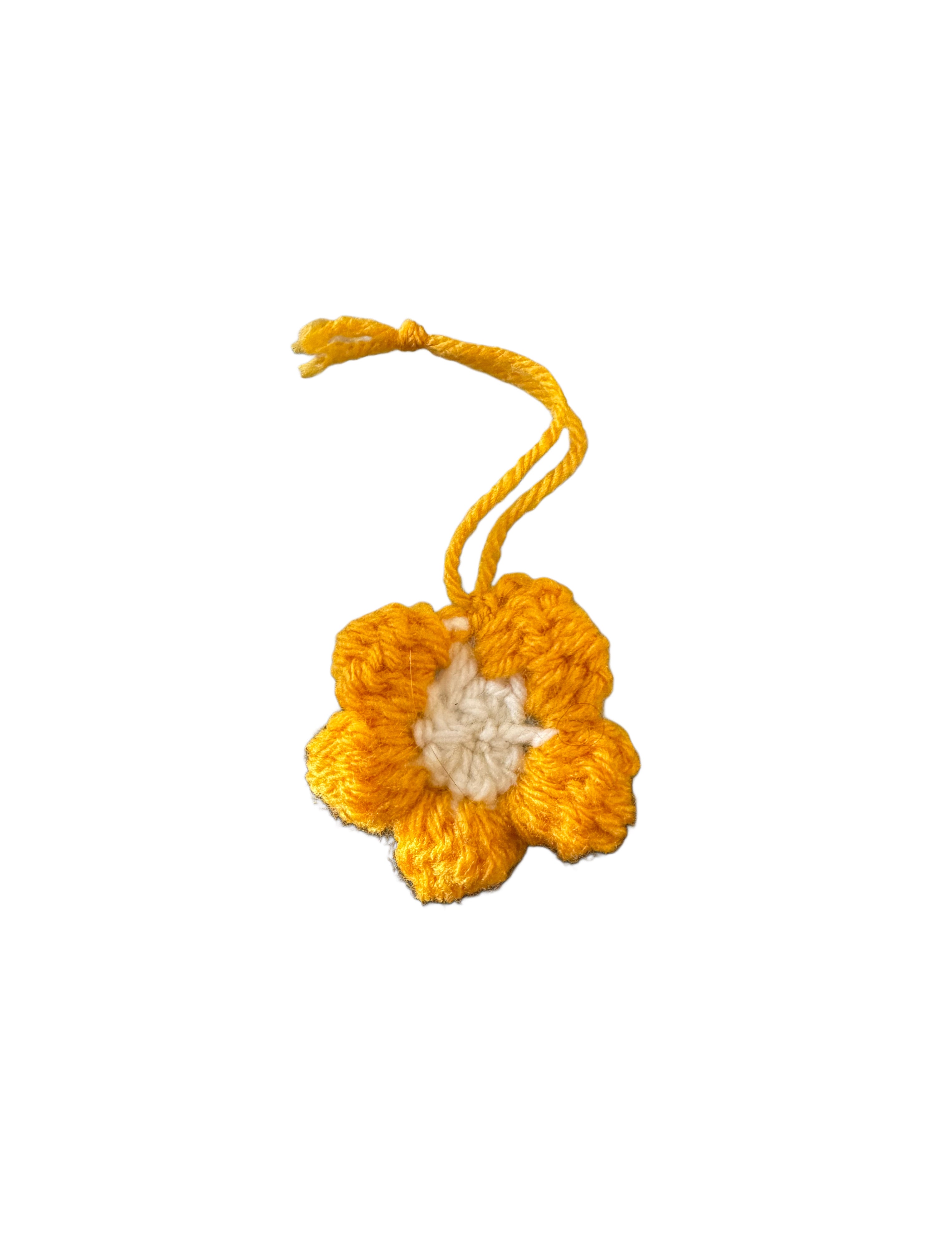 Orange Flower Bag Tag